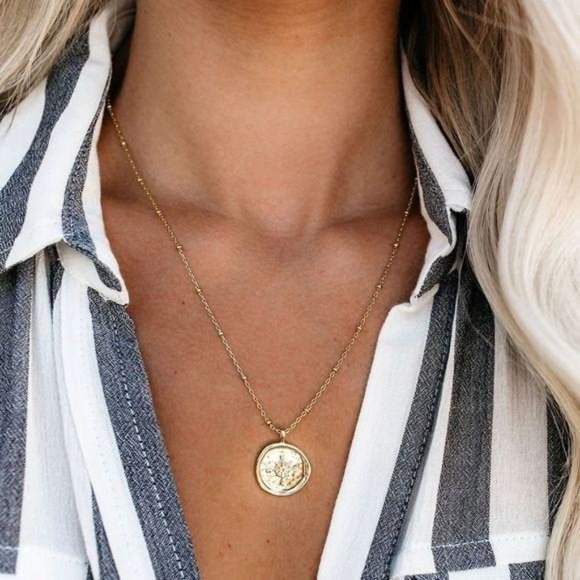 Gorjana Jewelry - Gorjana Compass Coin Necklace